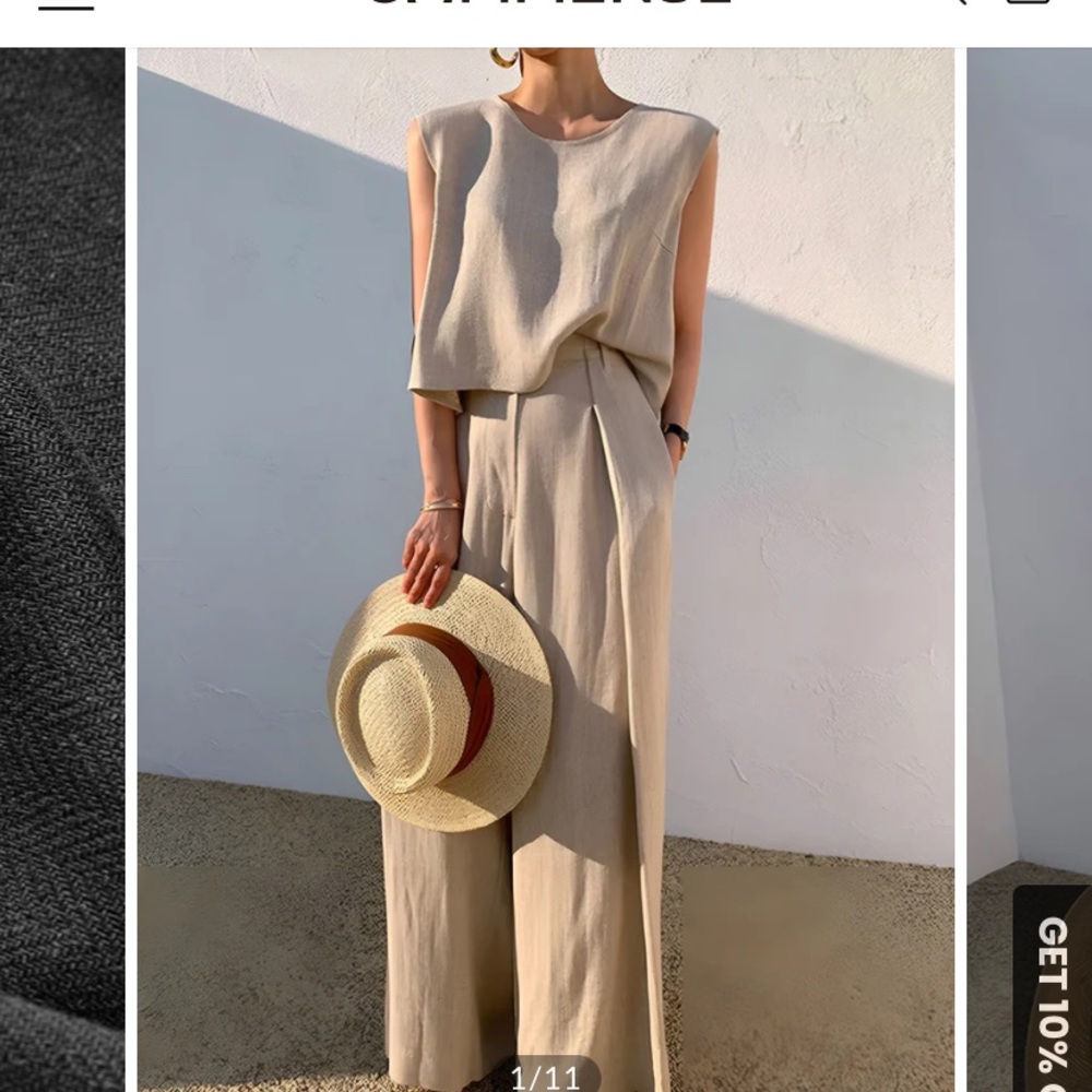 NWT Commense Khaki set